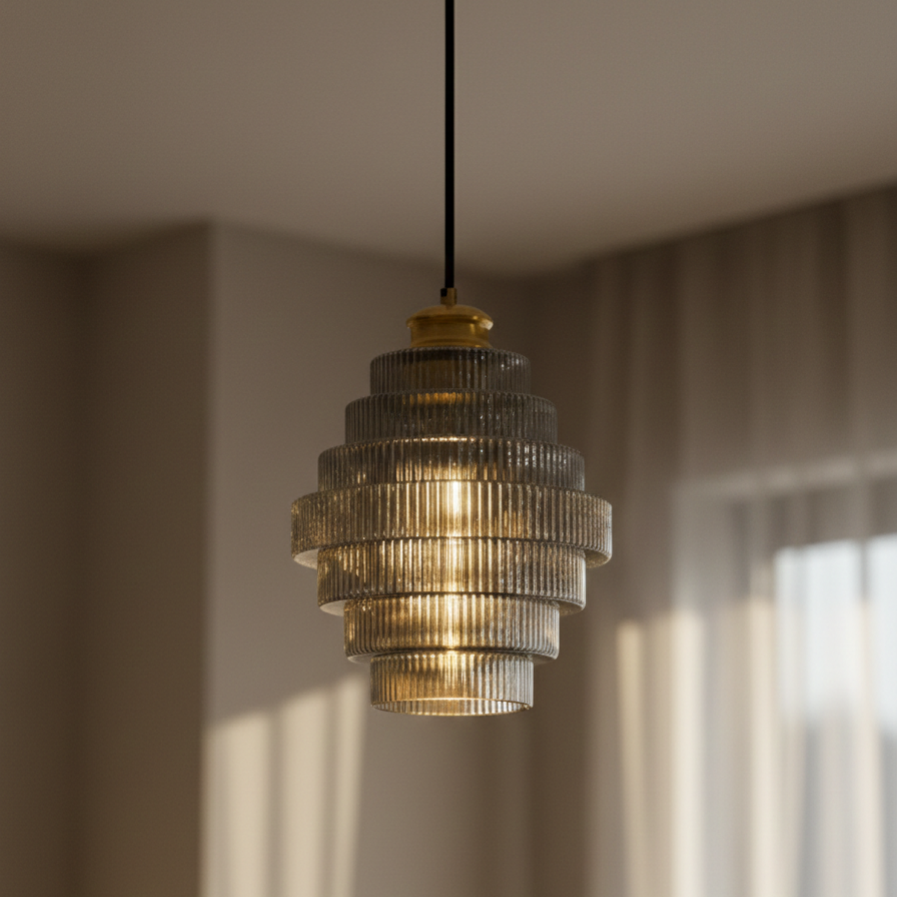 Moderne Minimalistische Glas Pendelleuchte