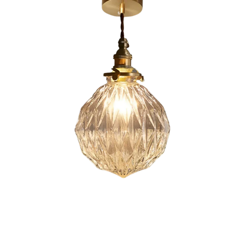 Nordische Retro LED Kristallglas Pendelleuchte