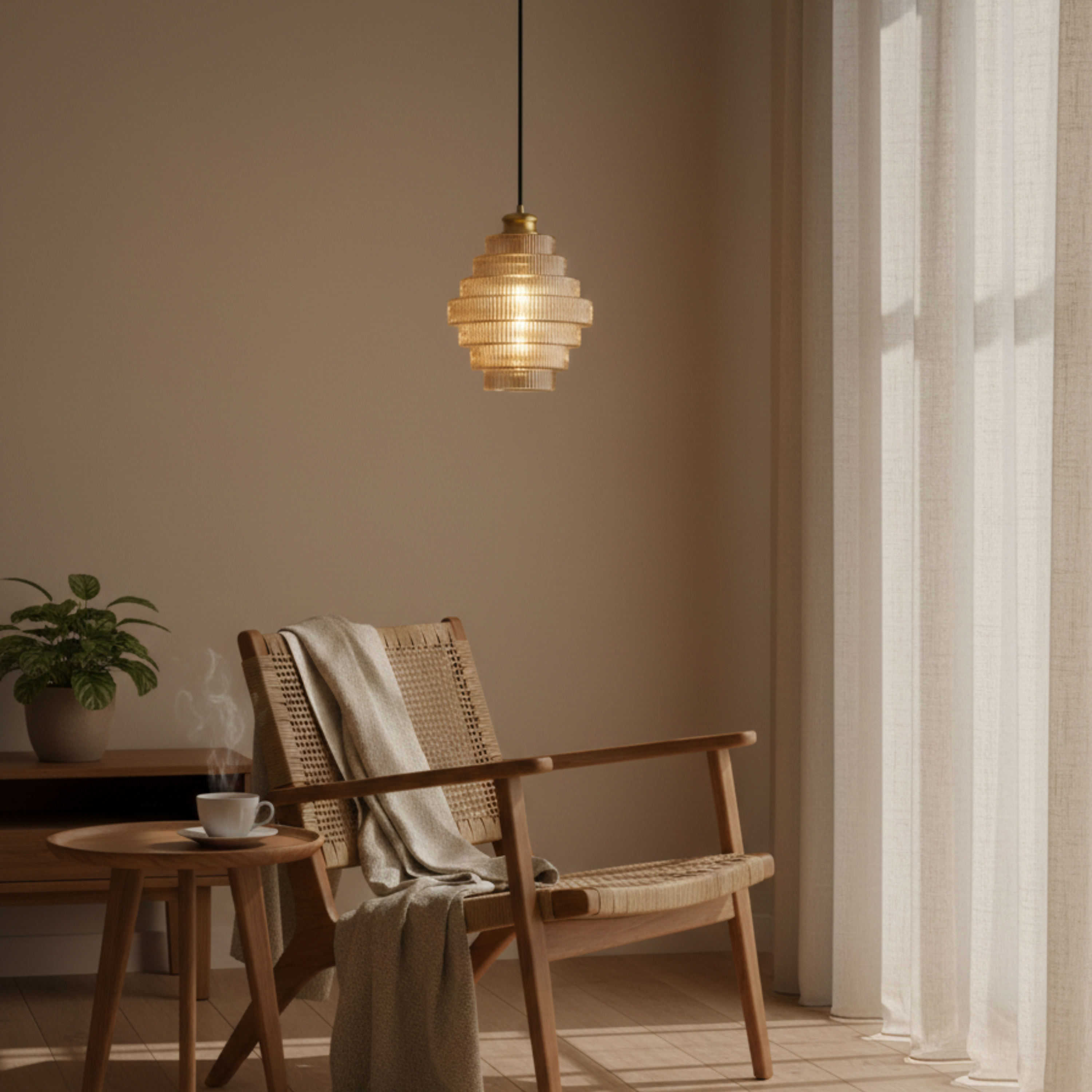 Moderne Minimalistische Glas Pendelleuchte