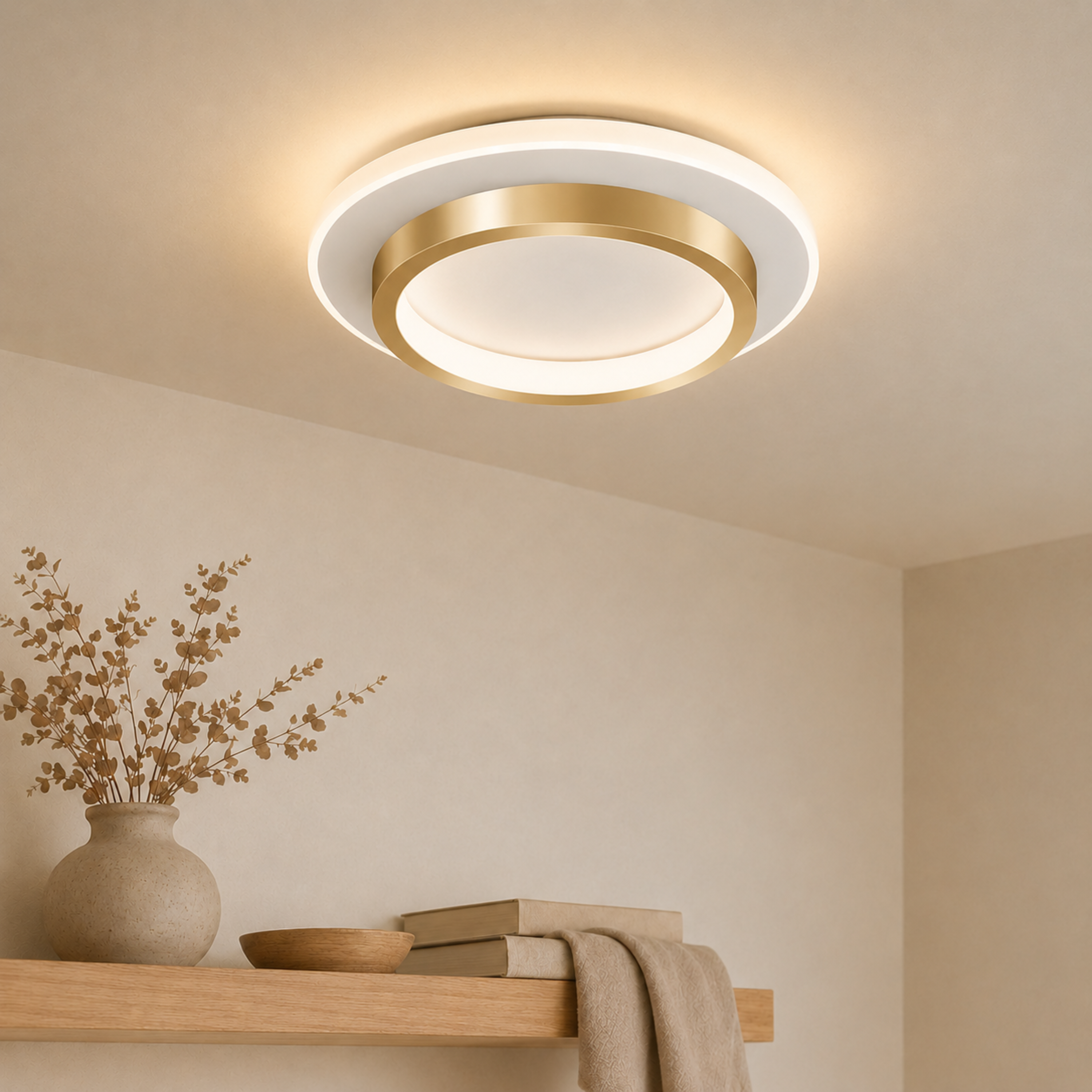 Moderne LED Runde Und Quadratische Deckenleuchte