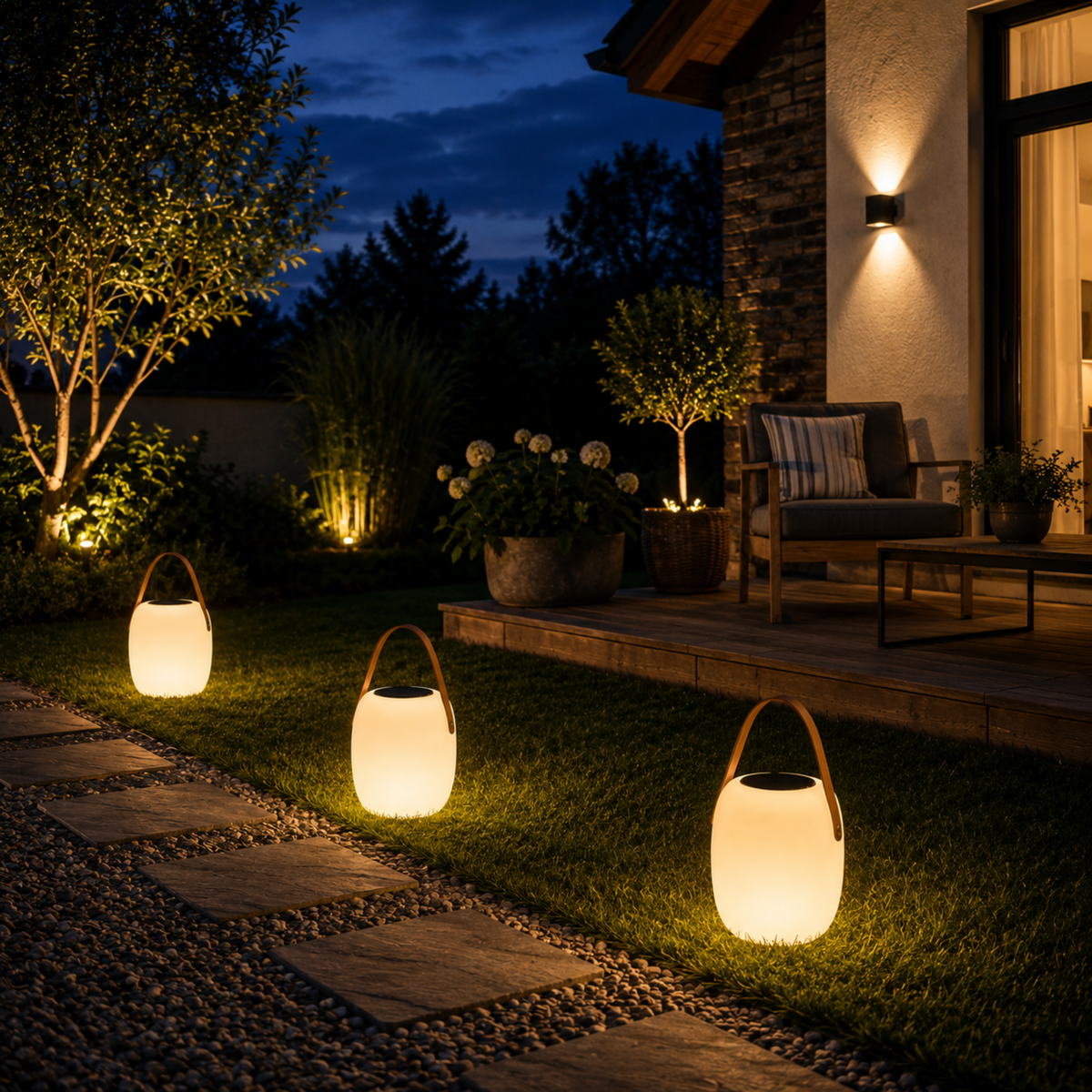 Tragbares LED-Solar-Außenlicht