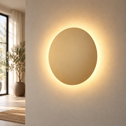 Moderne Runde Metall LED Wandleuchte