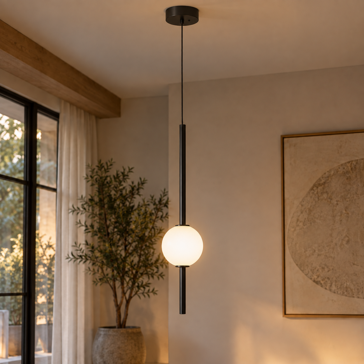 Moderne Minimalistische LED-Pendelleuchte