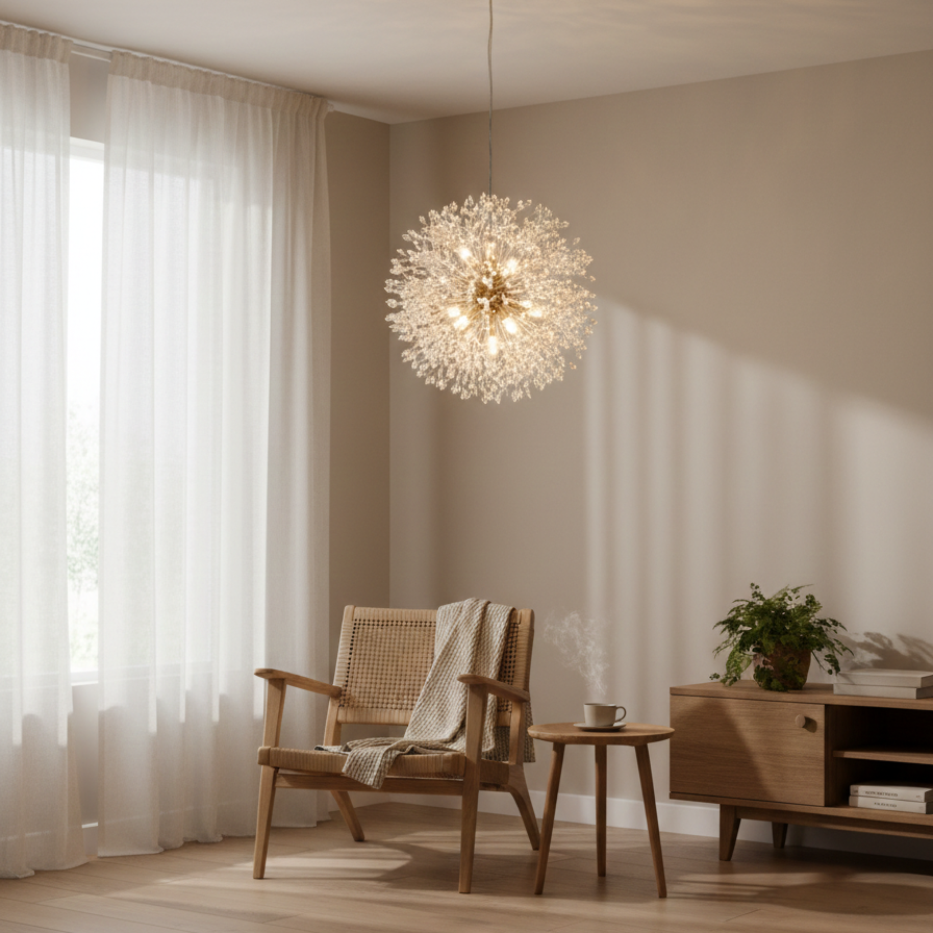 Moderne Künstlerische Kristall Deckenleuchte