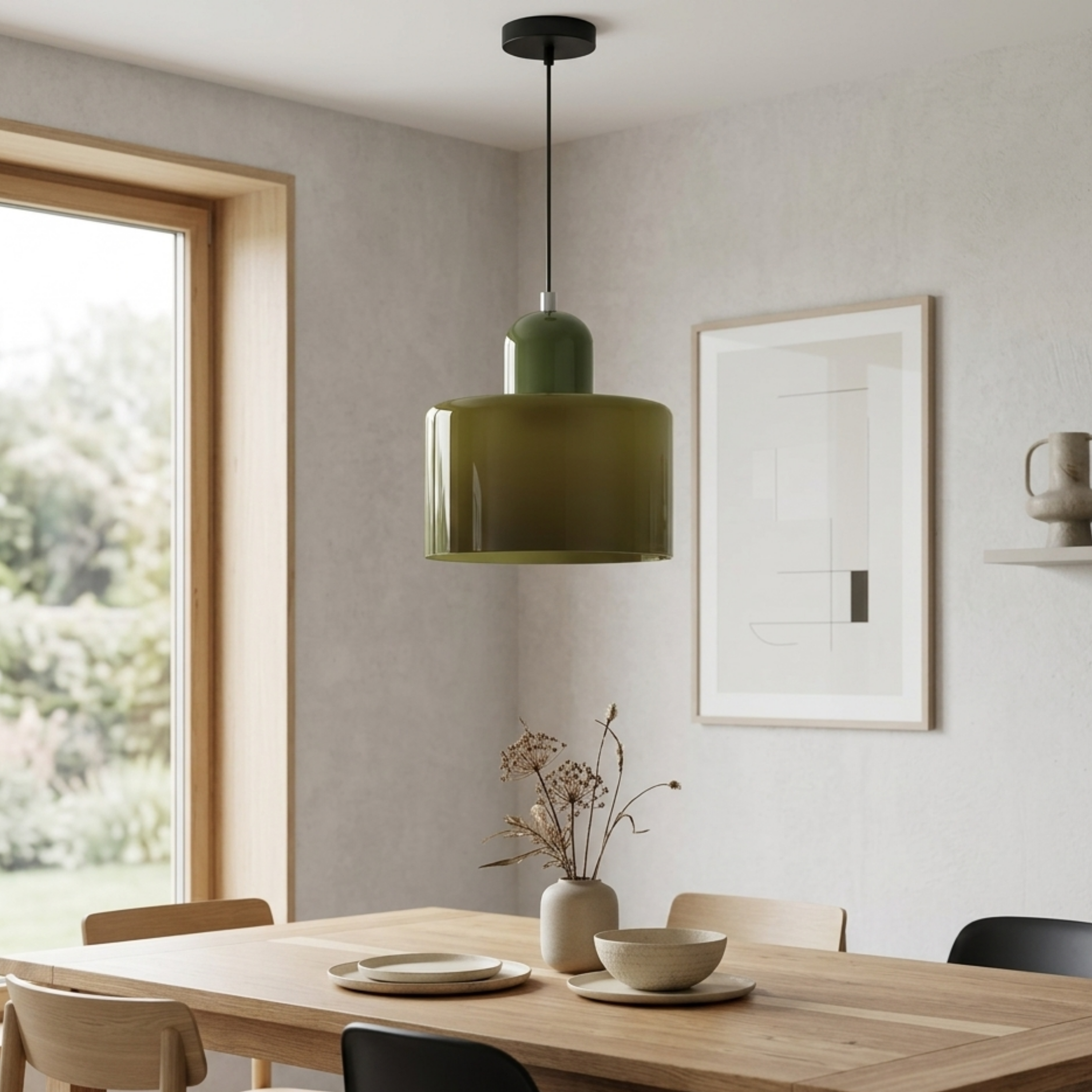 Pendelleuchte mit erweitertem Halo Design