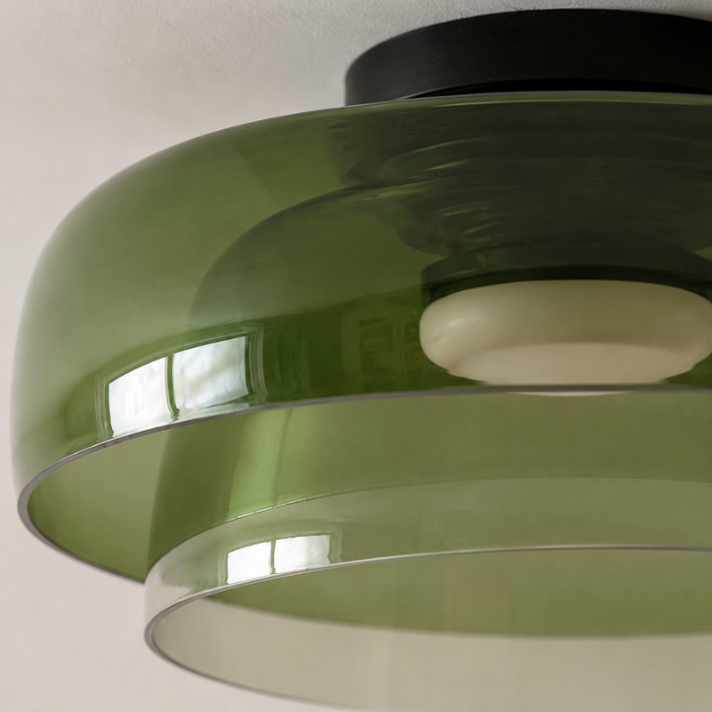 Nordische Bauhaus Glas Deckenleuchte