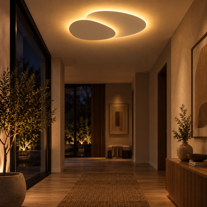 Moderne Minimalistische Ovale LED Deckenleuchte