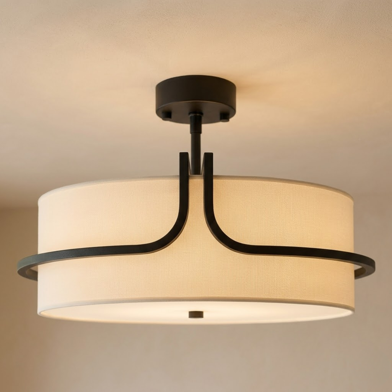 Moderne Minimalistische Stoff Pendelleuchte