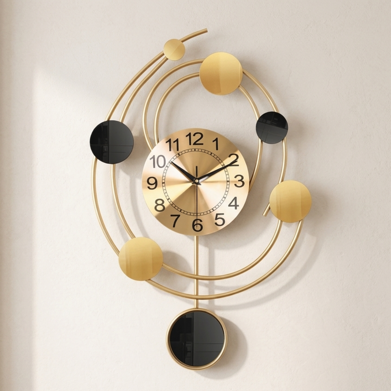 Runde Titan Dekorative Wanduhr