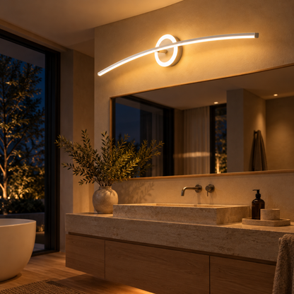 Elegante LED-Wandleuchte mit Ringdesign