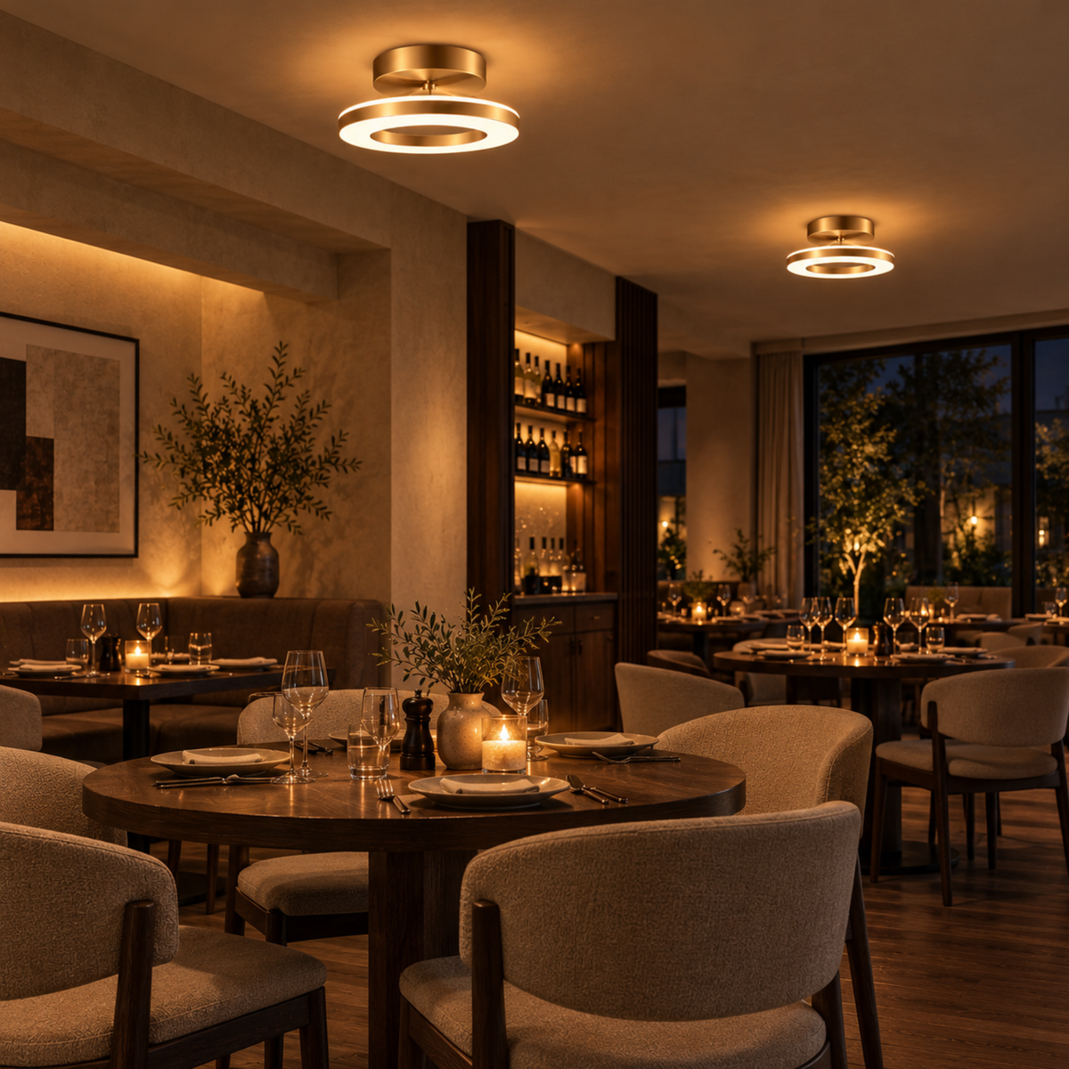 Elegante moderne LED Ringdeckenleuchte