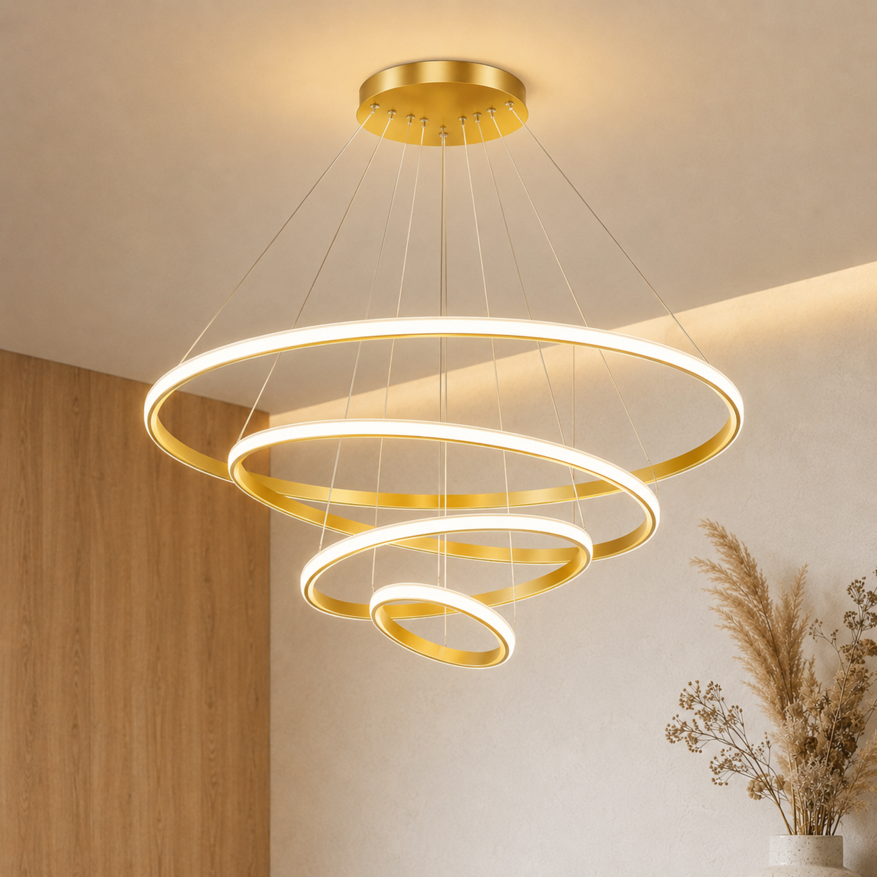 Moderner LED Ring Kronleuchter