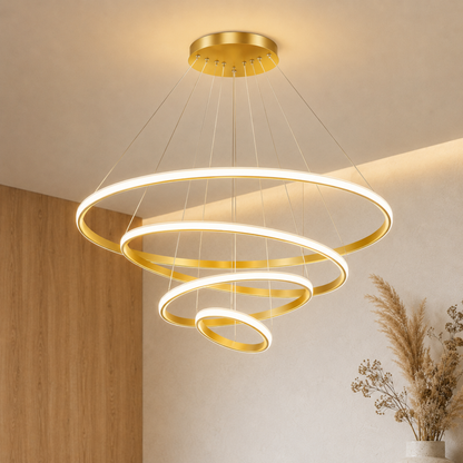 Moderner LED Ring Kronleuchter