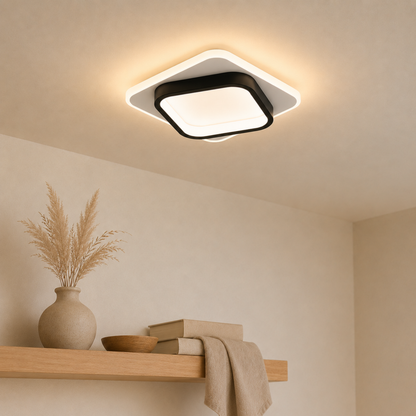 Moderne LED Runde Und Quadratische Deckenleuchte