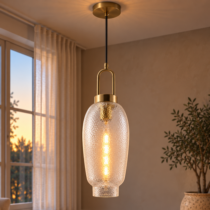Nordische Minimalistische Glas LED Pendelleuchte
