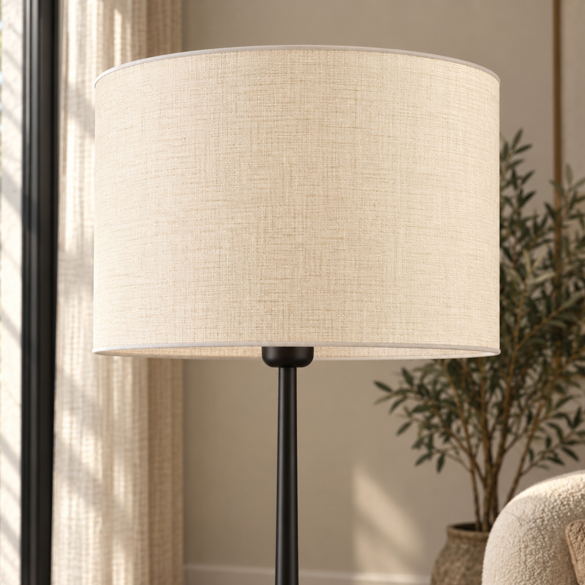 Nordische Art Seiden Stehlampe