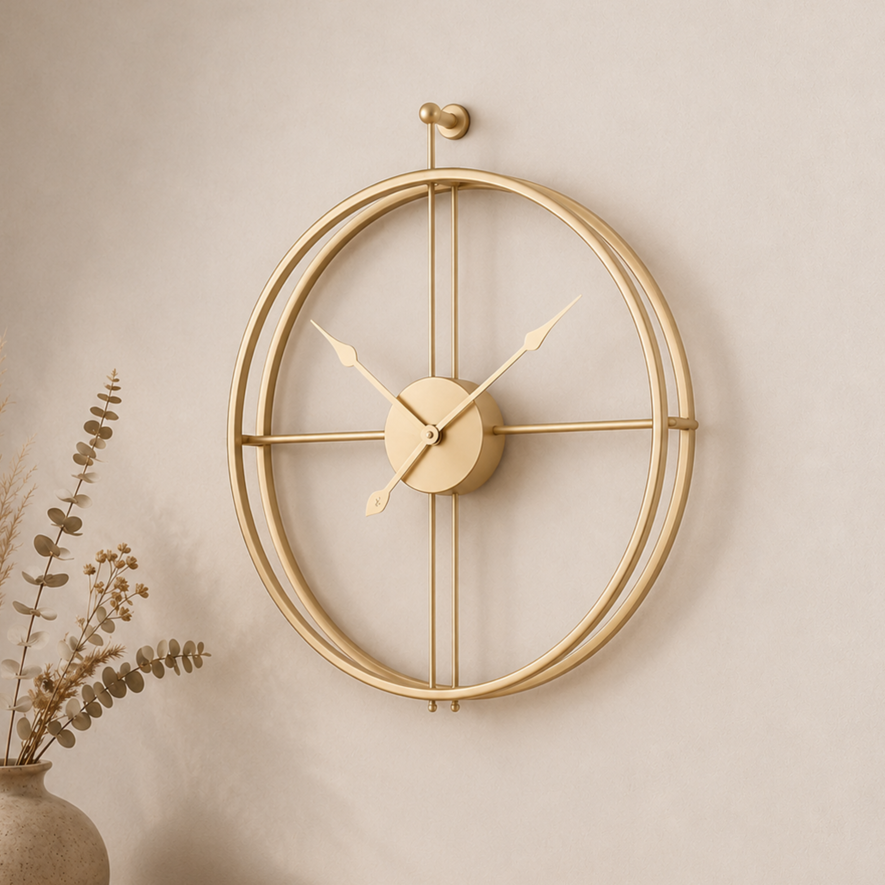 Leise Minimalistische Wanduhr
