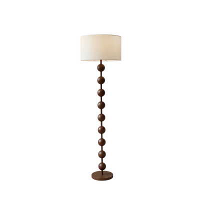Amerikanische Walnuss Vintage Stehlampe