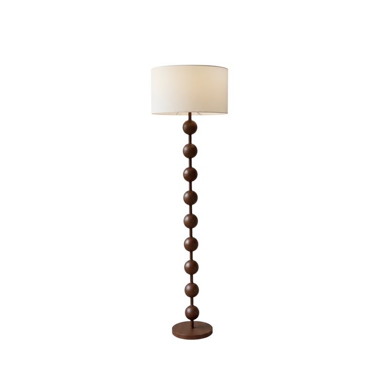 Amerikanische Walnuss Vintage Stehlampe