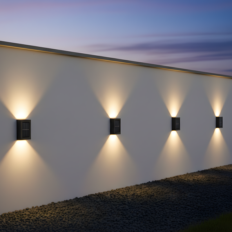 LED Solar Außenwandleuchte
