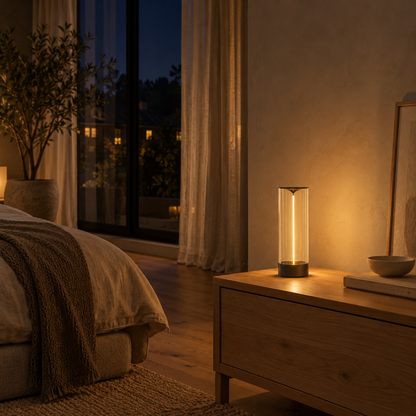 Moderne Zylinderförmige LED Tischlampe