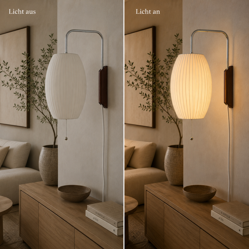 Blasen Seide Wandlampe