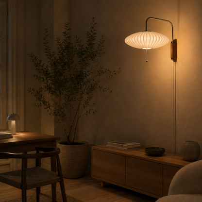Blasen Seide Wandlampe
