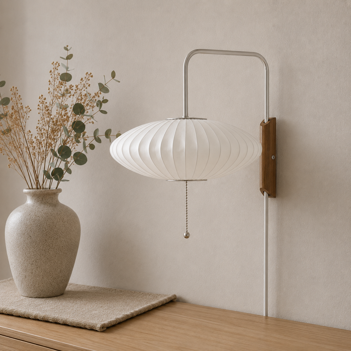 Blasen Seide Wandlampe