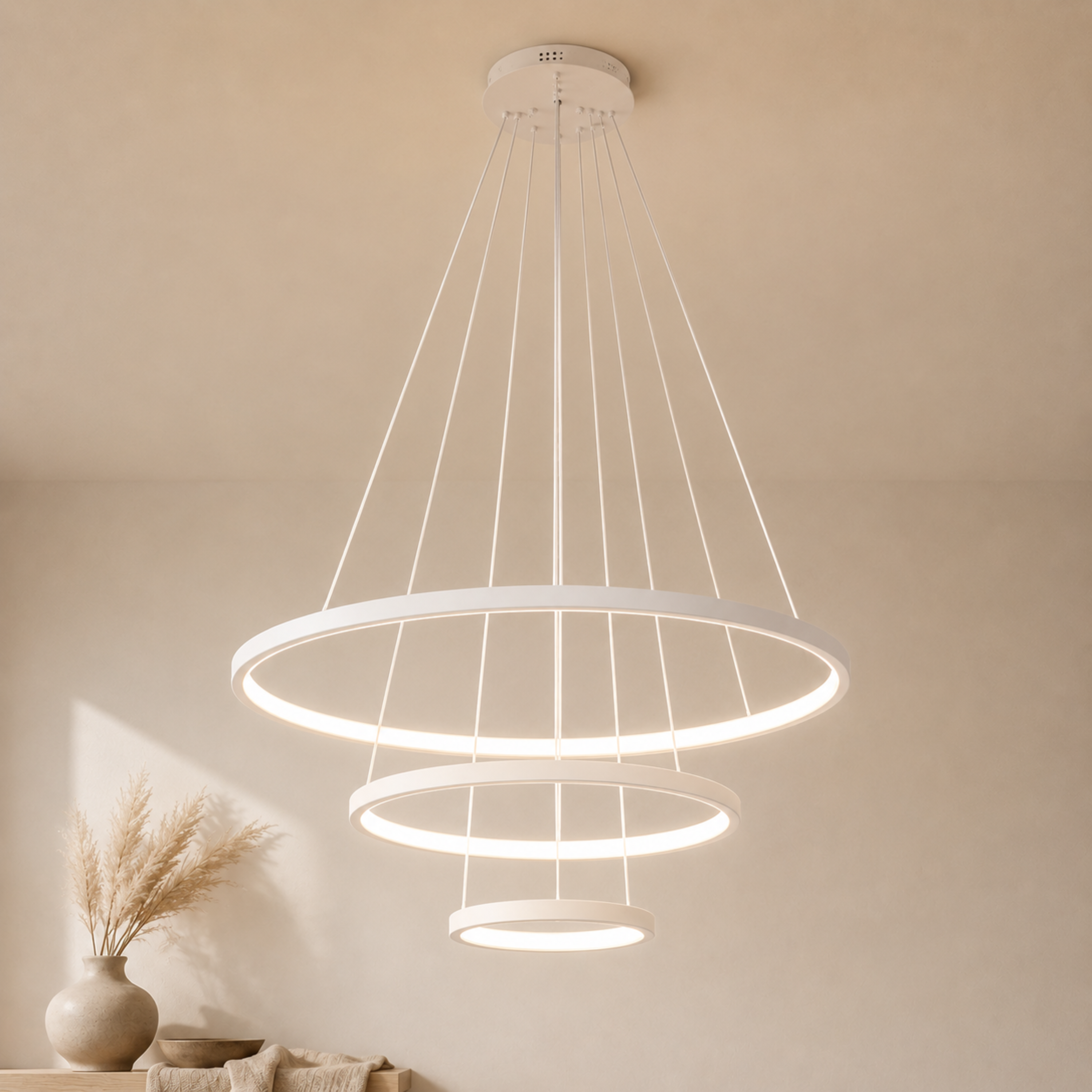 Moderner LED Ring Kronleuchter