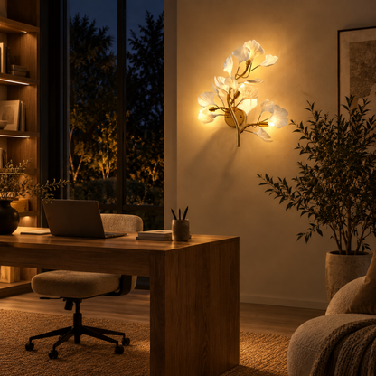 Elegante Luxuriöse LED-Blattdesign-Wandleuchte