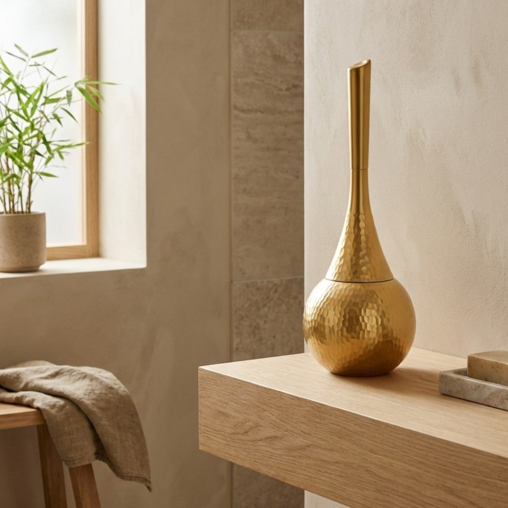 Design WC Bürste mit Abdeckung für Bad und Bodenreinigung