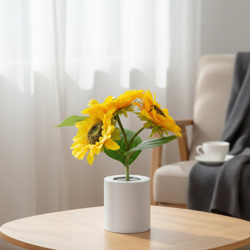 Dekorative Sonnenblumen Tischlampe