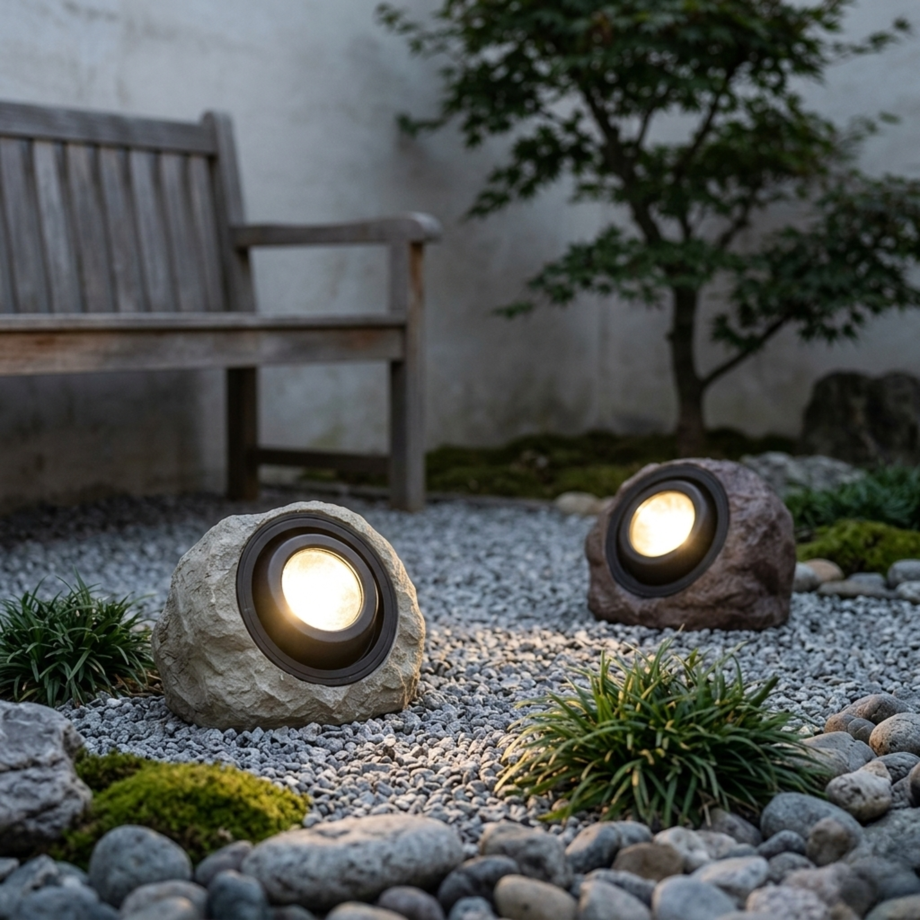 LED Solar Rock Außenleuchte