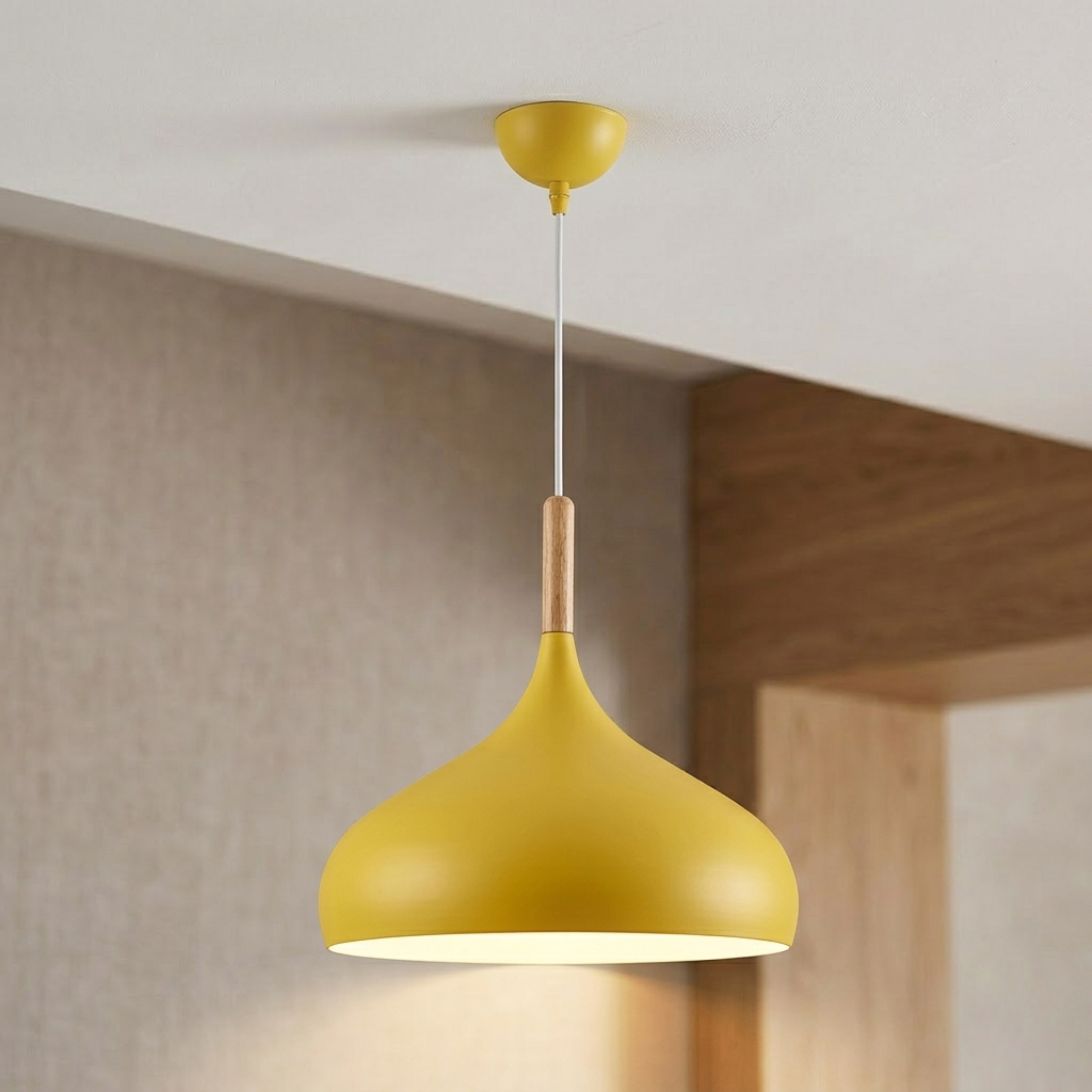 Nordische Farbige LED Pendelleuchte