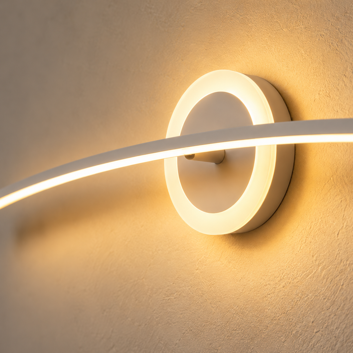 Elegante LED-Wandleuchte mit Ringdesign