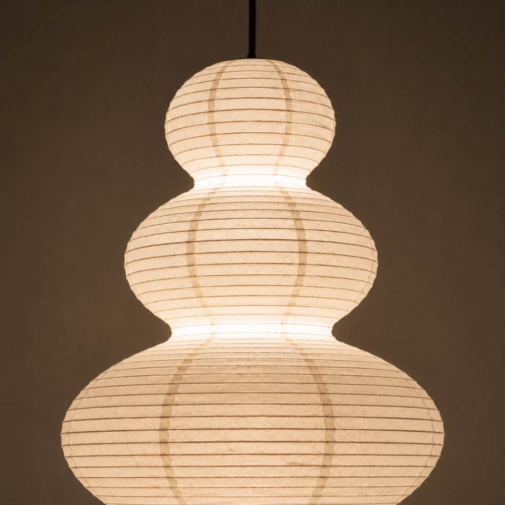 Mehrschichtige Reispapier Pendelleuchte
