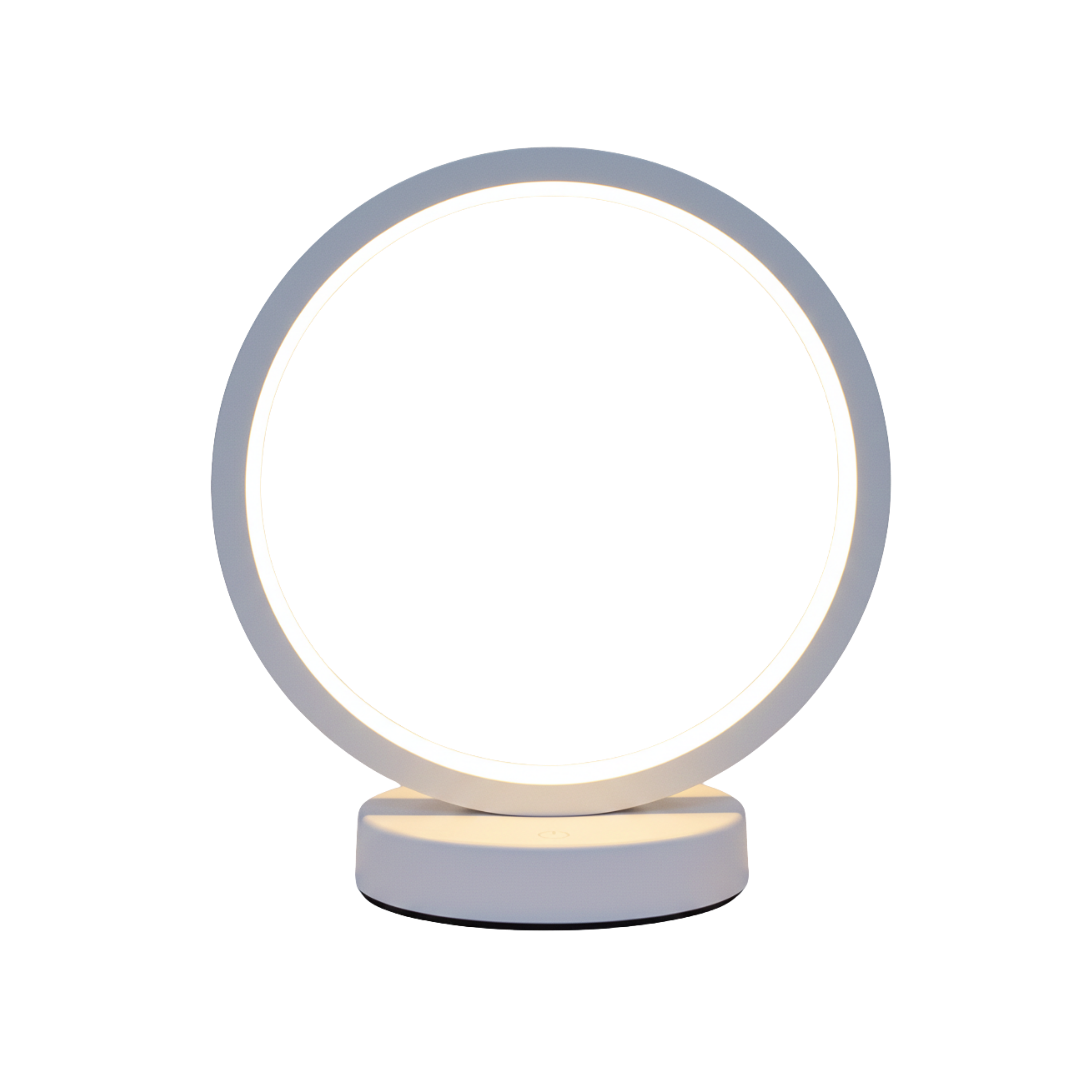 Schlichte Runde LED Tischlampe