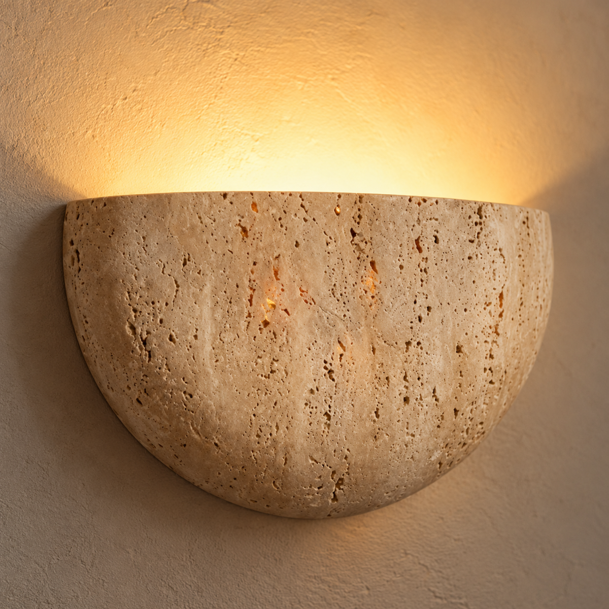 Retro Wabi-Sabi Halbmond Wandleuchte