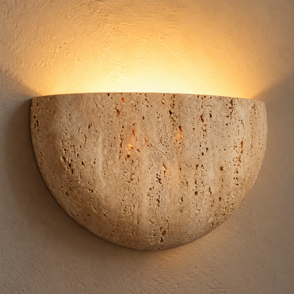 Retro Wabi-Sabi Halbmond Wandleuchte