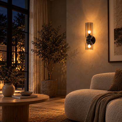 Moderne Glas Wandleuchte