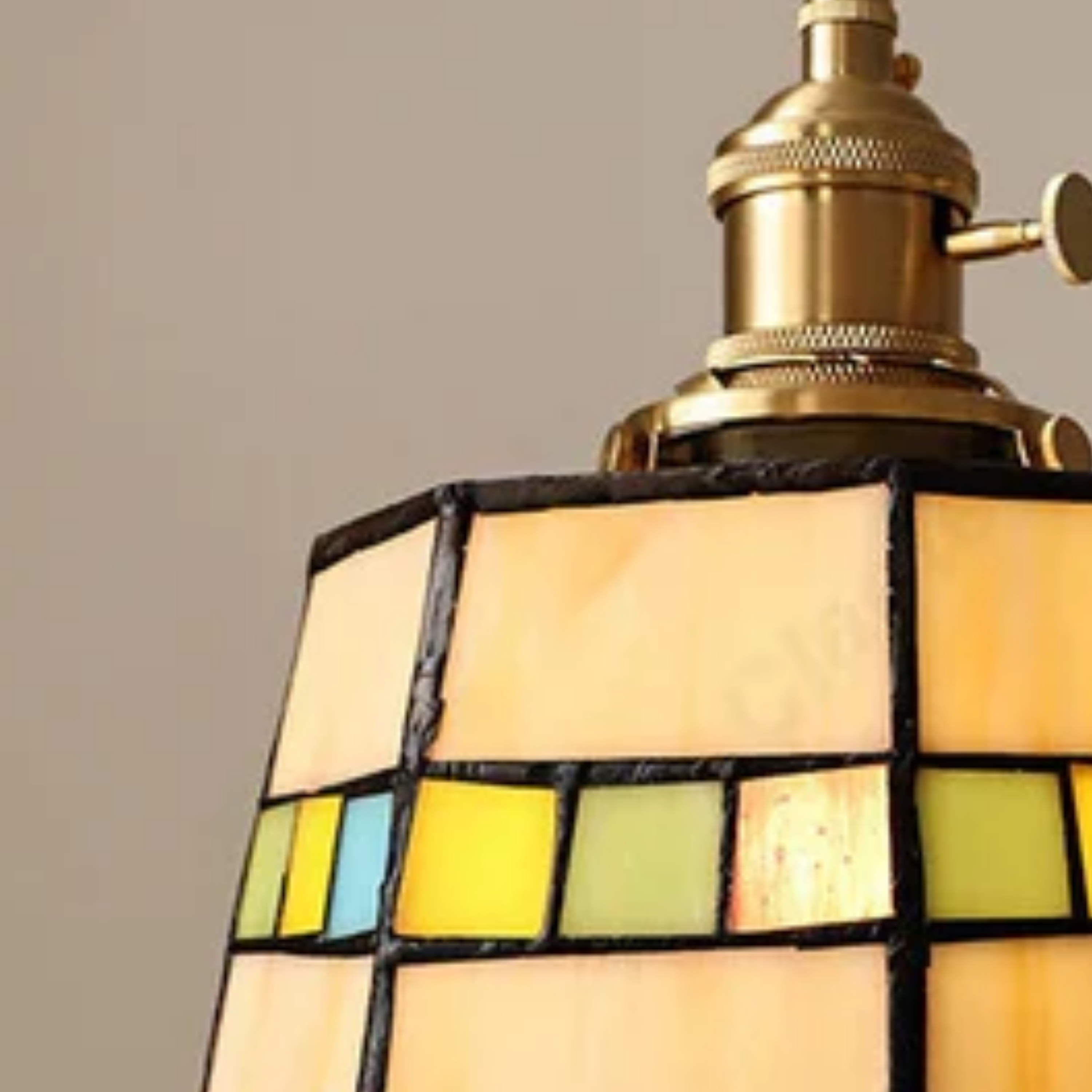 Vintage Farbglas LED Pendelleuchte