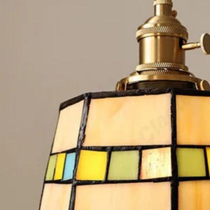 Vintage Farbglas LED Pendelleuchte