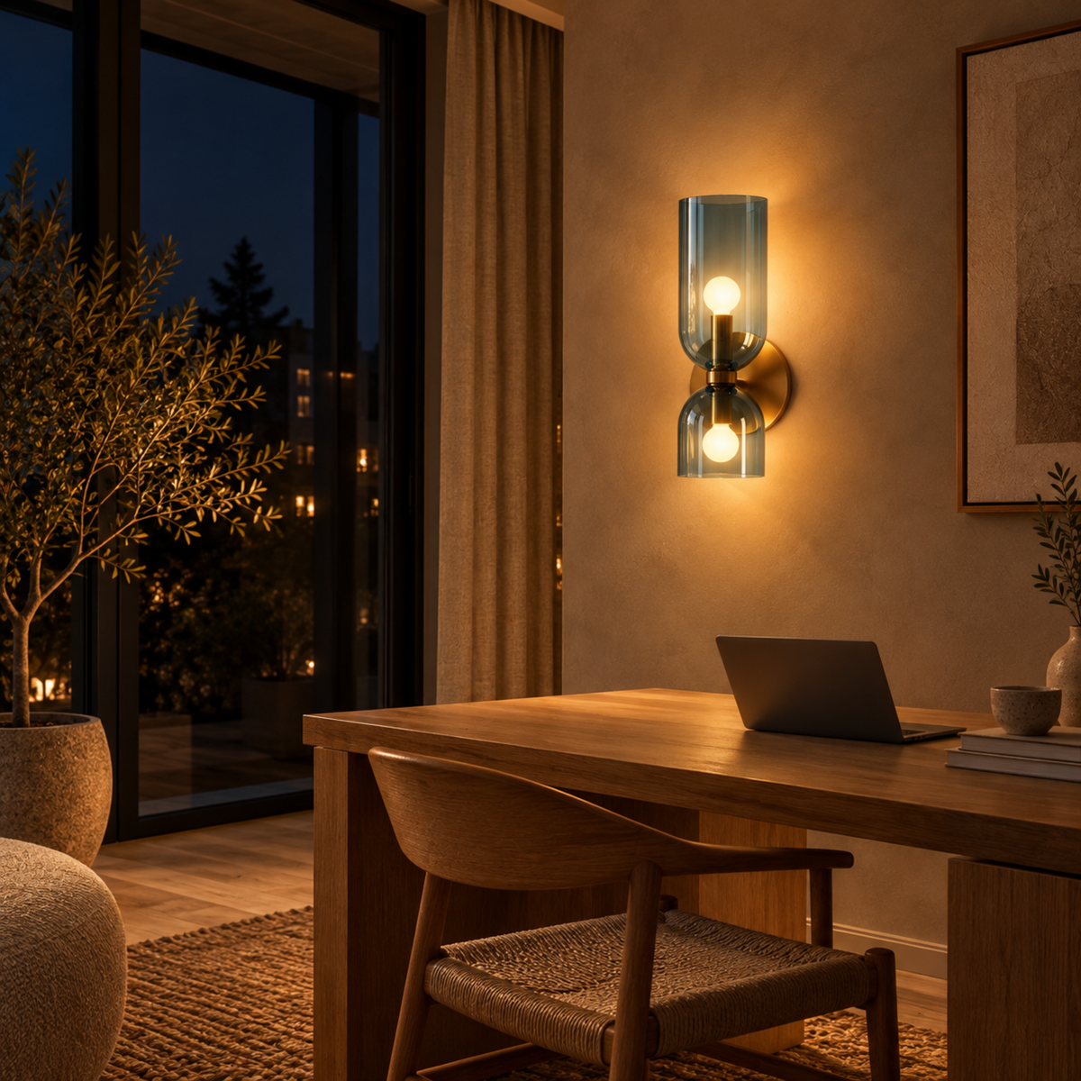 Moderne Glas Wandleuchte