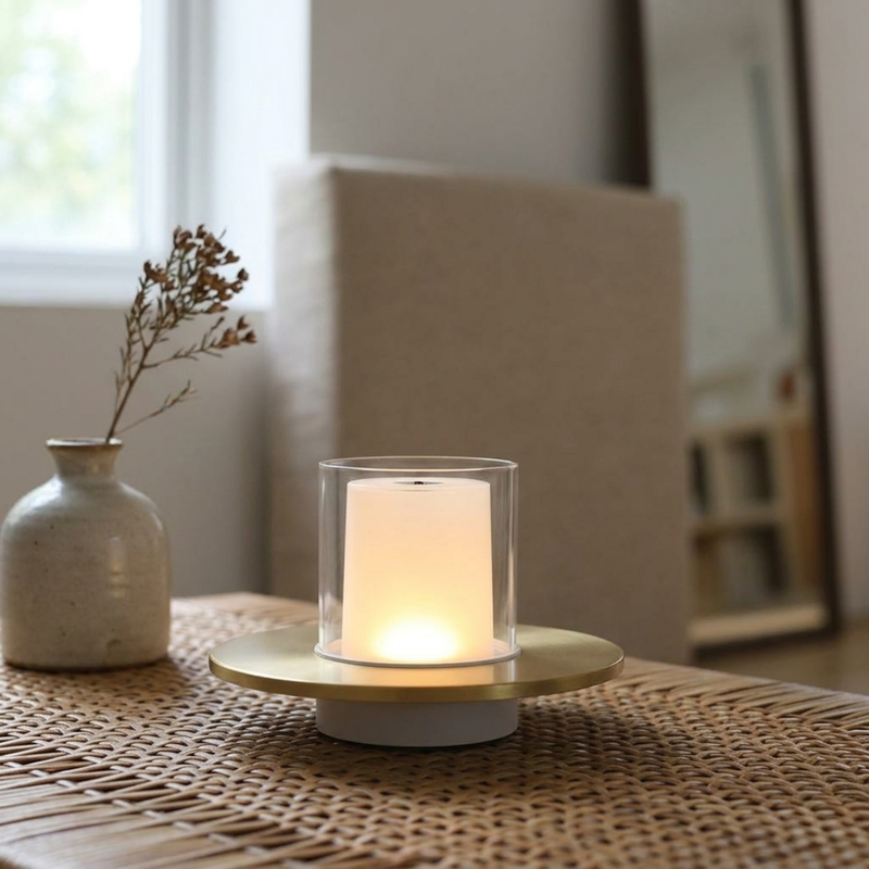 Moderne Kerzen Tischlampe