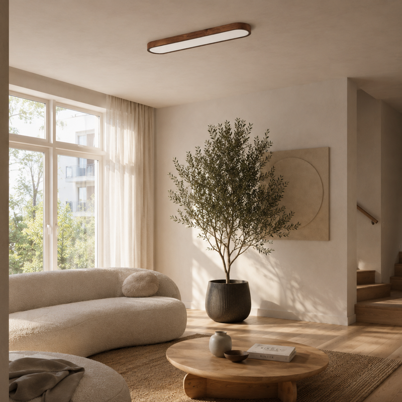 Moderne Ovale Lineare LED-Deckenleuchte