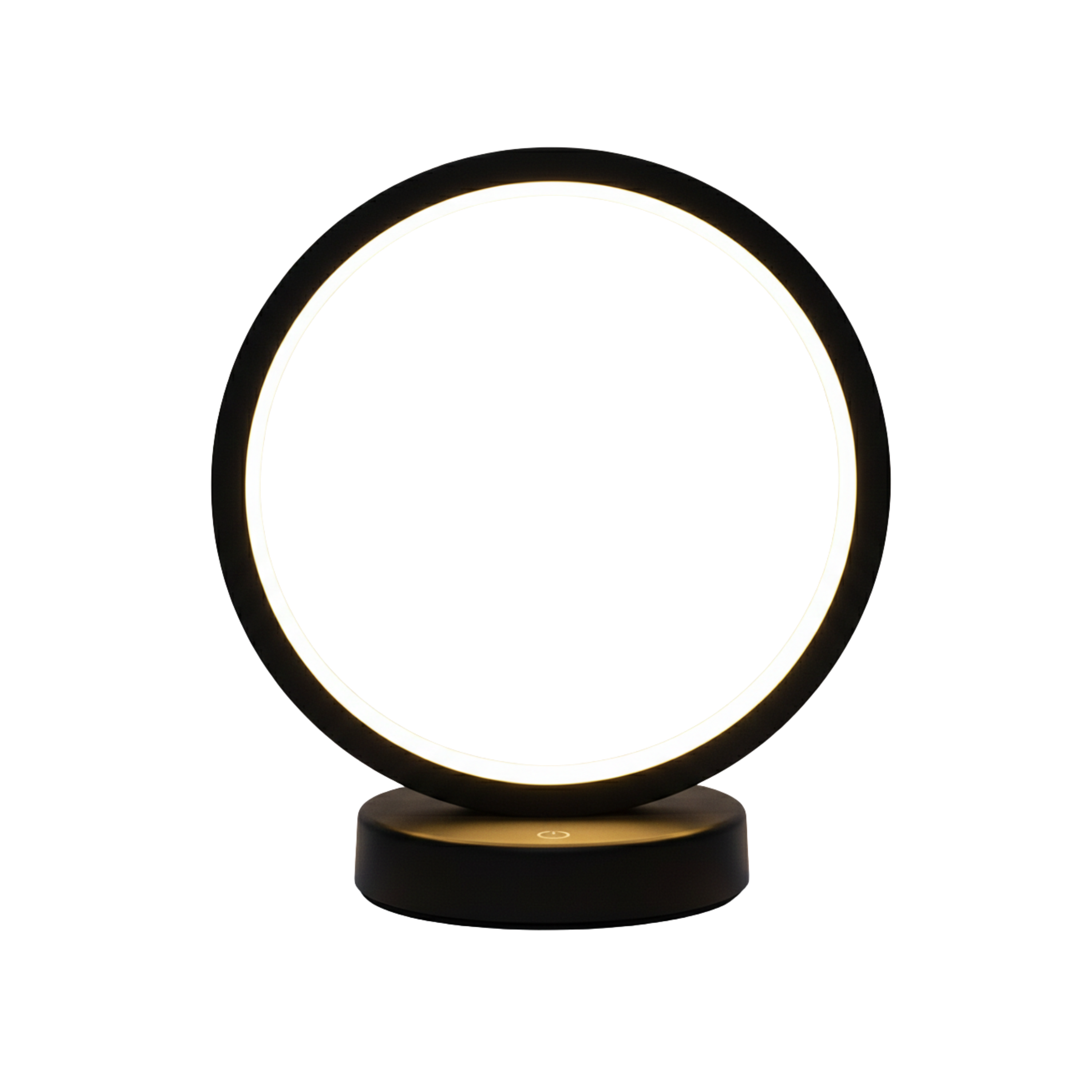 Schlichte Runde LED Tischlampe