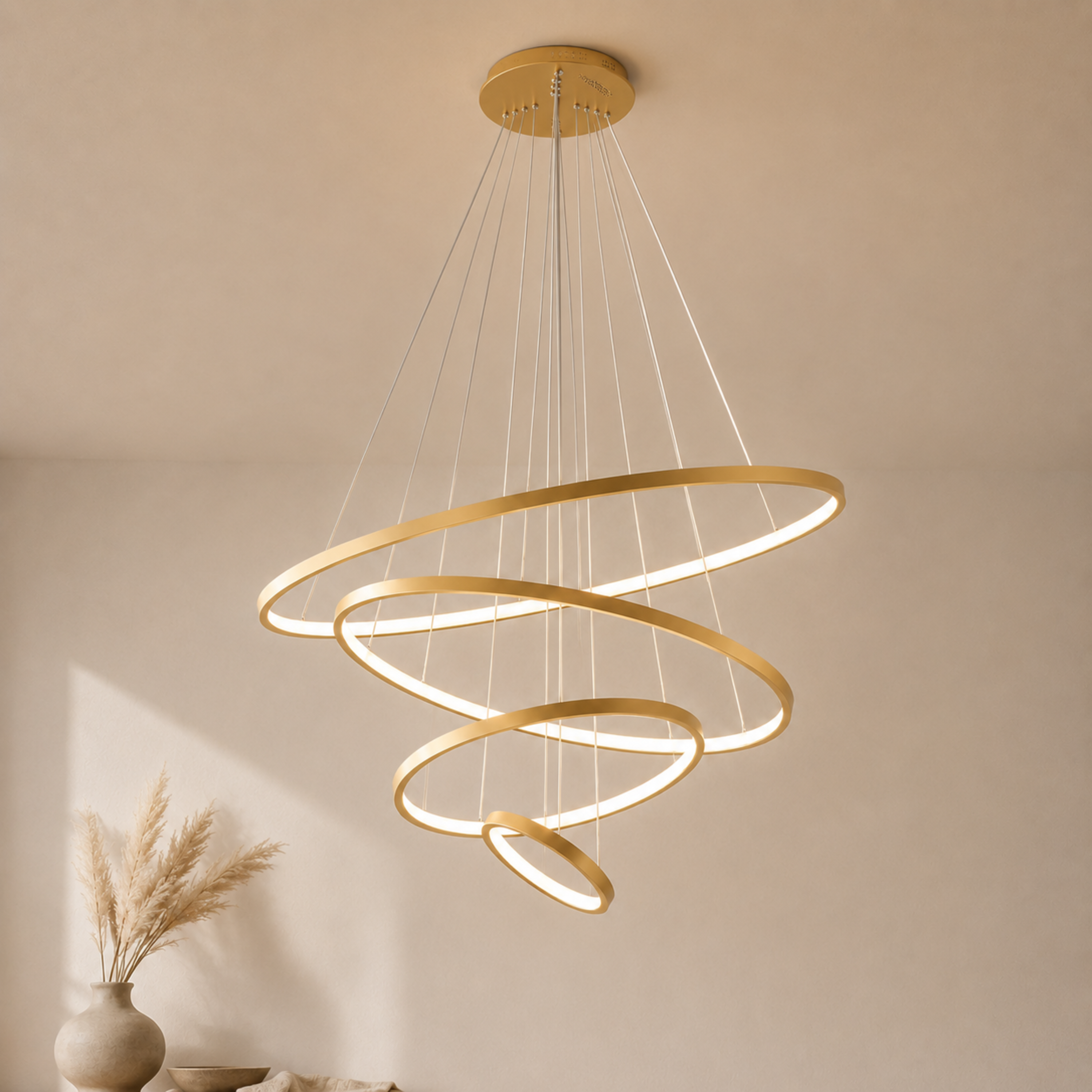Moderner LED Ring Kronleuchter