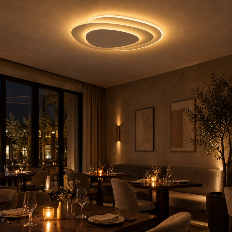 Moderne Minimalistische Ovale LED Deckenleuchte