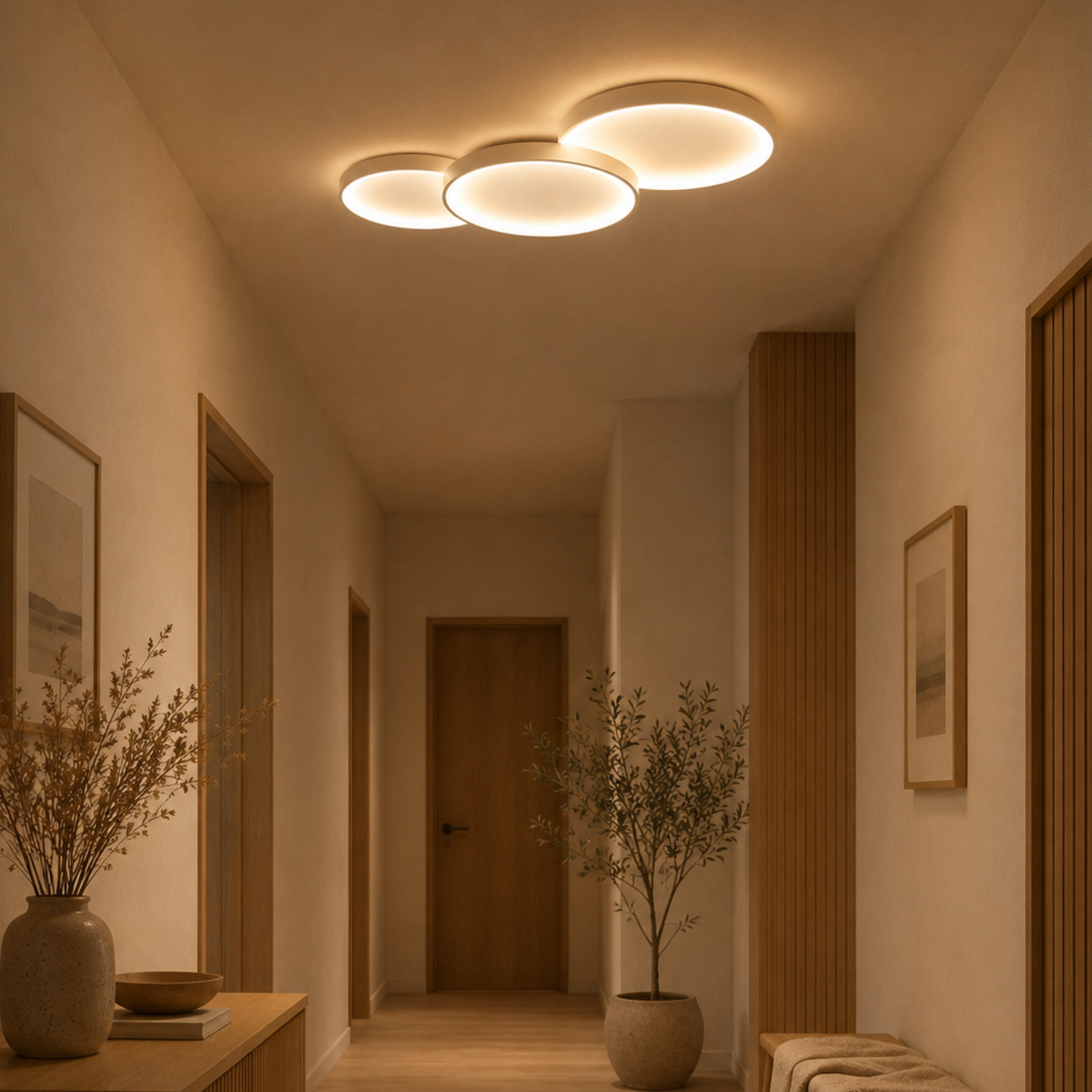 Minimalistische LED Deckenleuchte 1er- Und 3er-Set