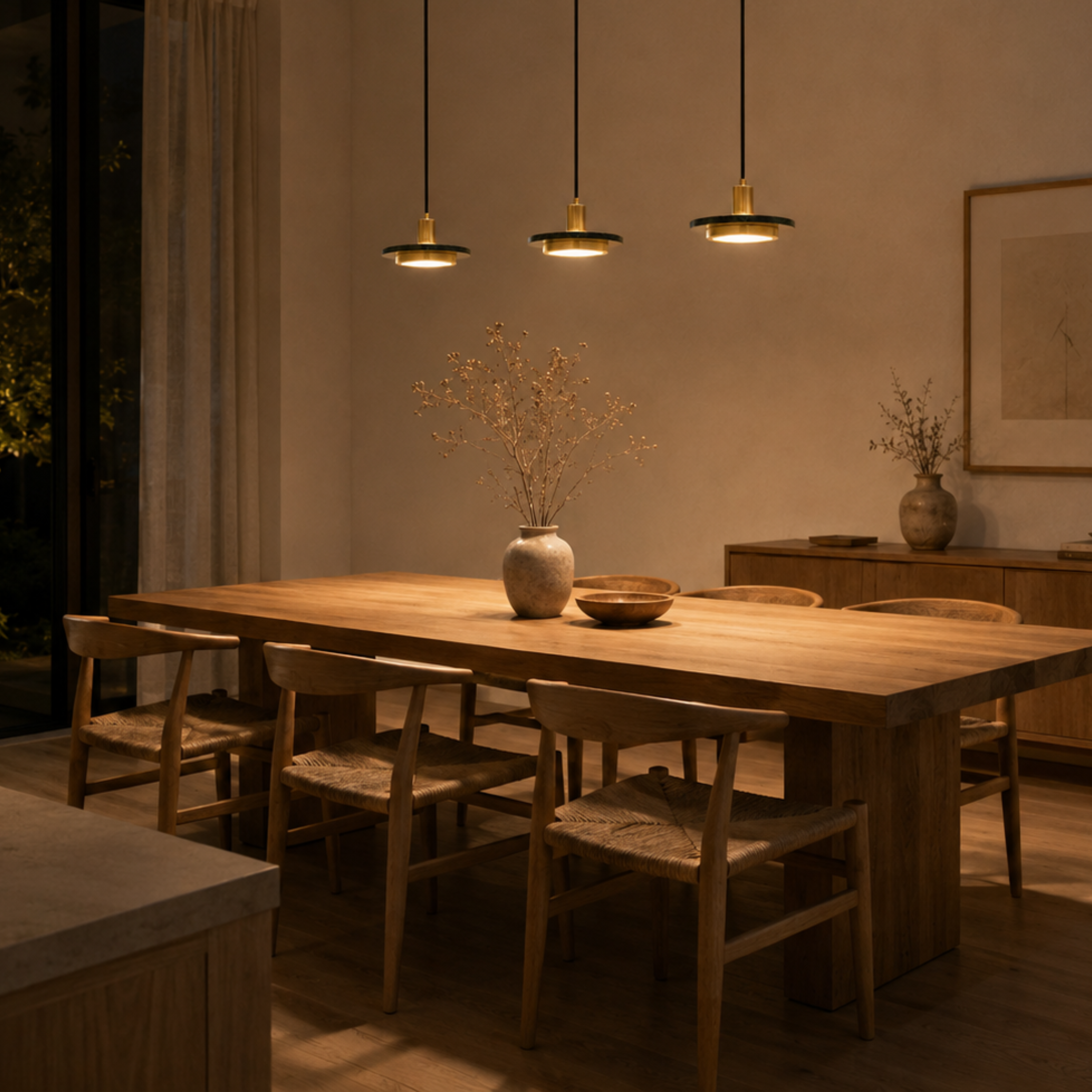 Moderne Glas LED Hängelampe